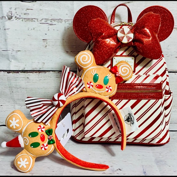 Disney Handbags - Disney Parks Christmas Loungefly Mini Backpack